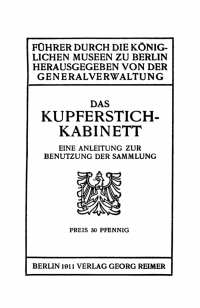 Cover image: Das Kupferstichkabinett 1st edition 9783112659793