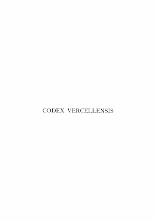 Imagen de portada: Codex Vercellensis 1st edition 9783112660232