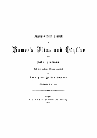 Omslagafbeelding: Zweiundsechzig Umrisse zu Homer’s Ilias und Odyssee 7th edition 9783112660515