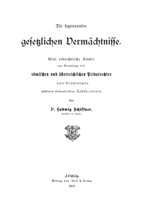 Cover image: Die sogenannten gesetzlichen Vermächtnisse 1st edition 9783112661130