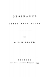 Imagen de portada: Gespräche unter vier Augen 1st edition 9783112661574