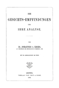 Cover image: Die Gesichts-Empfindungen und ihre Analyse 1st edition 9783112663110