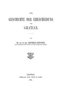 Cover image: Zur Geschichte der Ehescheidung vor Gratian 1st edition 9783112663158