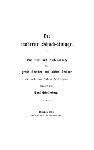 Cover image: Der moderne Schach-Knigge 1st edition 9783112663370