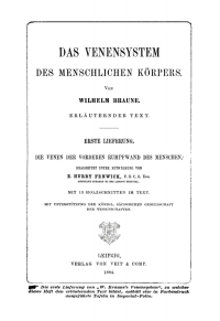 Cover image: Die Venen der vorderen Rumpfwand des Menschen 1st edition 9783112663455