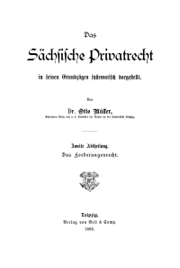 Cover image: Das Forderungenrecht 1st edition 9783112663479