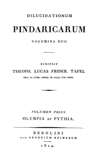 Imagen de portada: Pindarus: Dilucidationum Pindaricarum Volumina Duo. Volumen 1, Pars 1 1st edition 9783112665190