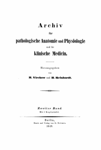 صورة الغلاف: Rudolf Virchow: Archiv für pathologische Anatomie und Physiologie und für klinische Medicin. Band 2 1st edition 9783112665657