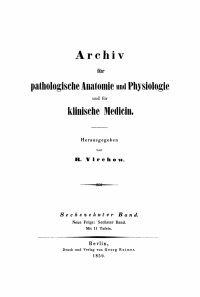 Imagen de portada: Rudolf Virchow: Archiv für pathologische Anatomie und Physiologie und für klinische Medicin. Band 16 1st edition 9783112666098