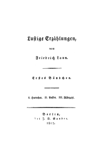 Imagen de portada: Friedrich Laun: Lustige Erzählungen. Bändchen 1 1st edition 9783112666593