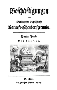 Cover image: Beschäftigungen der Berlinischen Gesellschaft Naturforschender Freunde. Band 4 1st edition 9783112668153