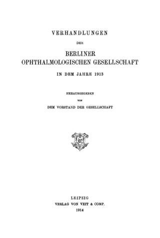 Imagen de portada: 1913 1st edition 9783112668214