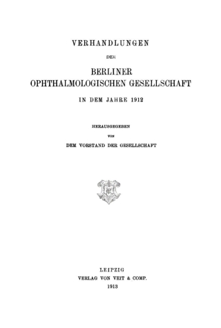 Imagen de portada: 1912 1st edition 9783112668238