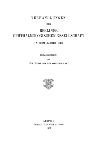 Imagen de portada: 1906 1st edition 9783112668351