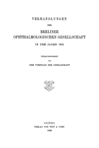 Imagen de portada: 1905 1st edition 9783112668375