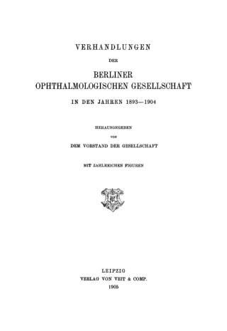 Imagen de portada: 1893–1904 1st edition 9783112668399