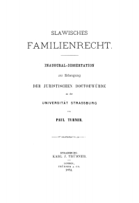 Cover image: Slawisches Familienrecht 1st edition 9783112670033