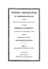 表紙画像: Notitia dignitatum et administrationum omnium tam civilium quam militarium in partibus Occidentis 1st edition 9783112670217