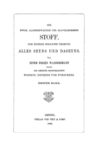 Imagen de portada: Der ewige, allgegenwärtige und allvollkommene Stoff, der einzige mögliche Urgrund alles Seyns und Daseyns. Band 1 1st edition 9783112670651