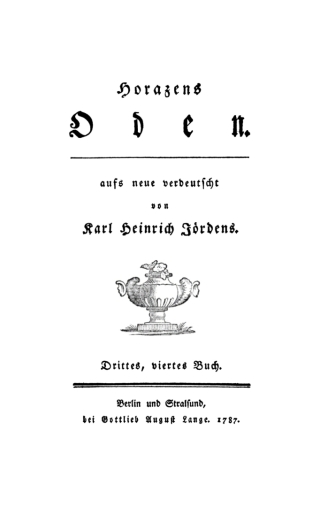 صورة الغلاف: Quintus Horatius Flaccus: Horazens Oden. Buch 3, 4 1st edition 9783112671030