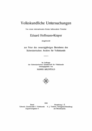 Imagen de portada: Volkskundliche Untersuchungen 1st edition 9783112672754