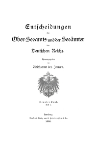 Omslagafbeelding: Entscheidungen des Ober-Seeamts und der Seeämter des Deutschen Reichs. Band 9, Heft 5 1st edition 9783112673997