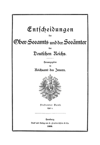 Imagen de portada: Entscheidungen des Ober-Seeamts und der Seeämter des Deutschen Reichs. Band 7, Heft 5 1st edition 9783112674055