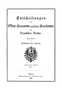 Imagen de portada: Entscheidungen des Ober-Seeamts und der Seeämter des Deutschen Reichs. Band 7, Heft 4 1st edition 9783112674079