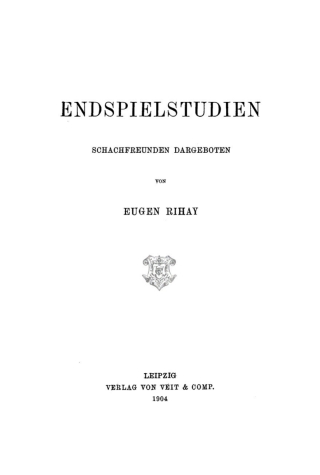 Imagen de portada: Endspielstudien 1st edition 9783112674154