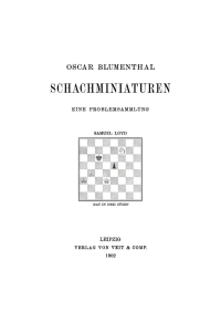 Titelbild: Schachminiaturen 1st edition 9783112674475