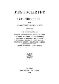 表紙画像: Festschrift Emil Friedberg zum siebzigsten Geburtstage 1st edition 9783112674512