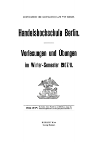 Cover image: Winter-Semester 1907/8 1st edition 9783112674659