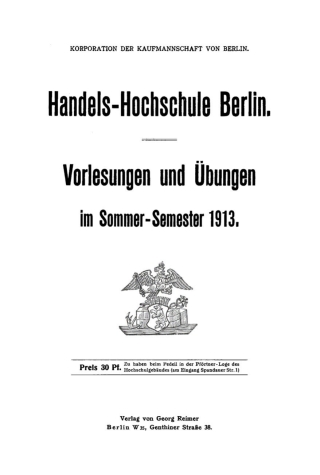 Imagen de portada: Sommer-Semester 1913 1st edition 9783112674734