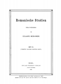 صورة الغلاف: Romanische Studien. Heft 15 1st edition 9783112677032