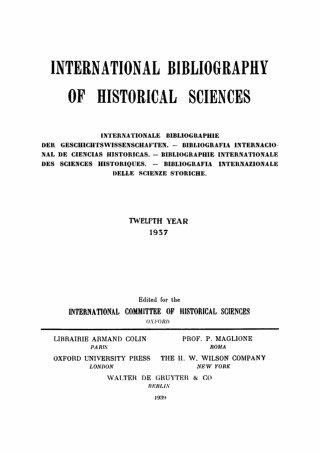 Cover image: 1937 1st edition 9783112677339