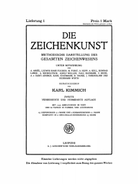 Cover image: Die Zeichenkunst. Lieferung 1 2nd edition 9783112677957