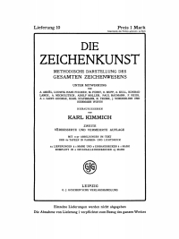 Imagen de portada: Die Zeichenkunst. Lieferung 10 2nd edition 9783112677971