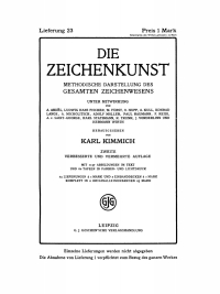 Cover image: Die Zeichenkunst. Lieferung 23 2nd edition 9783112678176