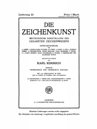 Cover image: Die Zeichenkunst. Lieferung 22 2nd edition 9783112678190