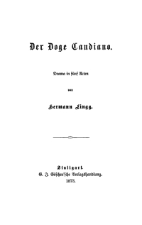 Imagen de portada: Der Doge Canadiano 1st edition 9783112678398