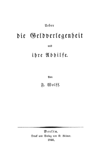 Immagine di copertina: Ueber die Geldverlegenheit und ihre Abhilfe 1st edition 9783112678695