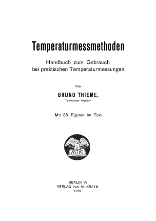 Imagen de portada: Temperaturmessmethoden 1st edition 9783112678978