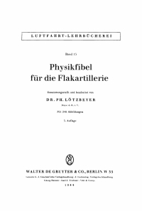 Cover image: Physikfibel für die Flakartillerie 3rd edition 9783112678992