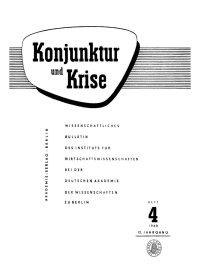 Cover image: Konjunktur und Krise. Jahrgang 12, Heft 4 1st edition 9783112679074