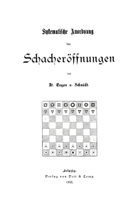 Omslagafbeelding: Systematische Anordnung der Schacheröffnungen 1st edition 9783112679616