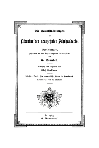 Cover image: Die romantische Schule in Frankreich 1st edition 9783112687352