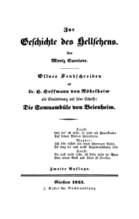 Imagen de portada: Zur Geschichte des Hellsehens 2nd edition 9783112687673