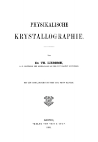 Cover image: Physikalische Krystallographie 1st edition 9783112695234