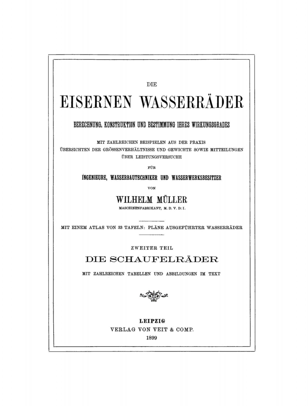 Die Schaufelräder 1st Edition