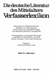Omslagafbeelding: Vetter, Jakob - Walter von Breisach 2nd edition 9783112697511